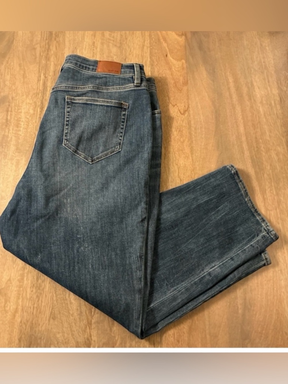 Lands’ End straight leg ankle jeans